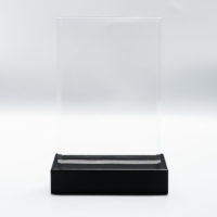 Trophée rectangle plexiglass socle bois